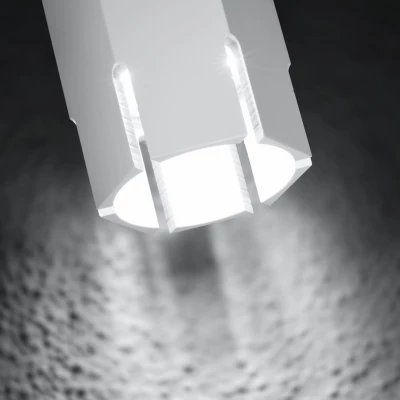 Stropní moderní svítidlo TUBA - 1xGU10, 25W, 6,3x12cm, kulaté, bílé