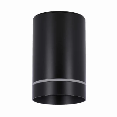 Stropní moderní osvětlení TUBA - 1xGU10, 15W, 7,9x10,2cm, černé