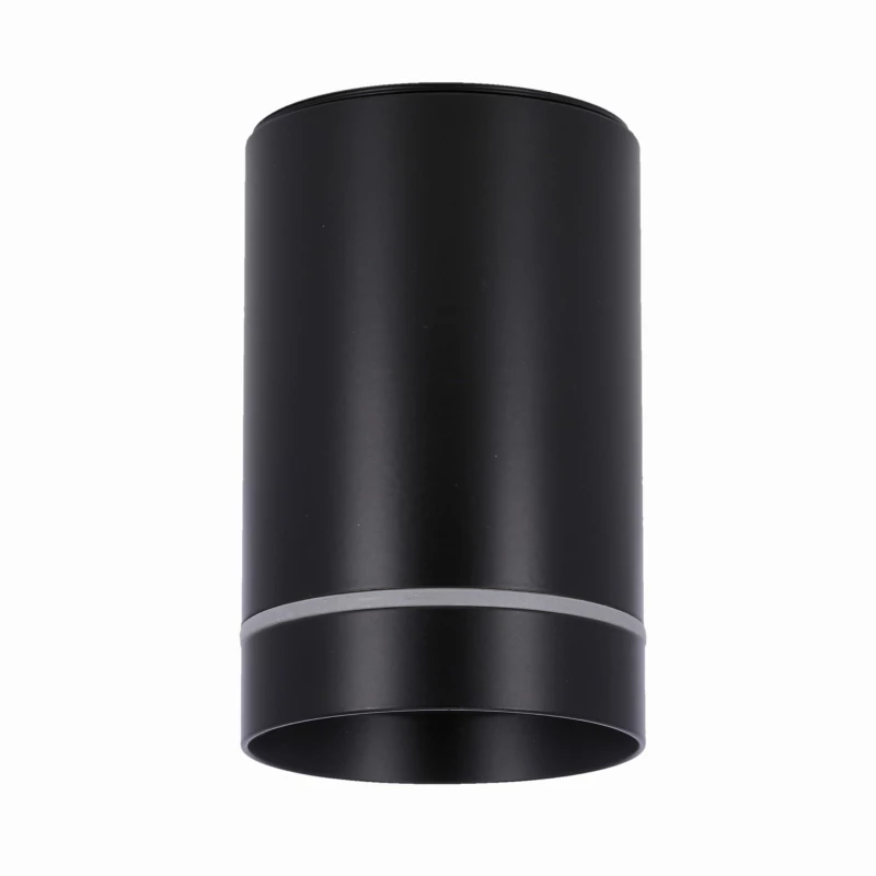 Stropní moderní osvětlení TUBA - 1xGU10, 15W, 7,9x10,2cm, černé