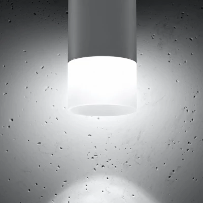 Stropní moderní osvětlení TUBA - 1xGU10, 50W, 6,4x13cm, kulaté, šedé