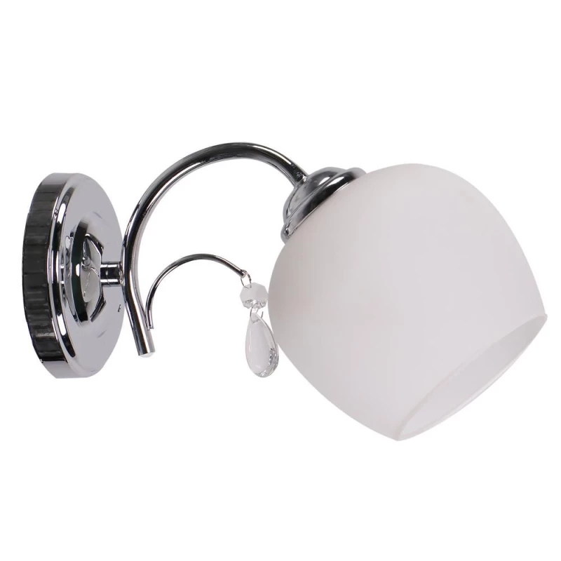Nástěnné moderní osvětlení ZACHERA - 1xE27, 40W, chromované / bílé
