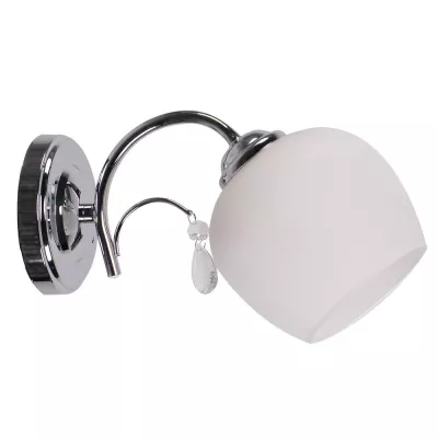 Nástěnné moderní osvětlení ZACHERA - 1xE27, 40W, chromované / bílé