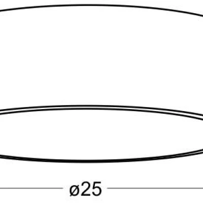 Stropní LED přisazené svítidlo ZIGO - 10W, 6500K (studená bílá), wenge