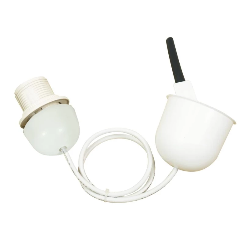 Plastový závěs se stropní krytkou FILODE - 1xE27, 60W, bílý