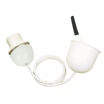 Plastový závěs se stropní krytkou FILODE - 1xE27, 60W, bílý