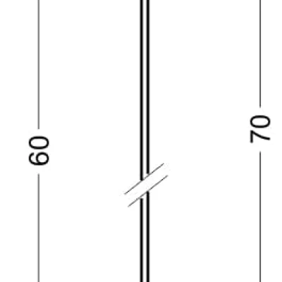 Plastový závěs se stropní krytkou FILODE - 1xE27, 60W, bílý