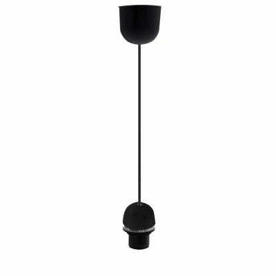 Plastový závěs se stropní krytkou FILODE - 1xE27, 60W, černý