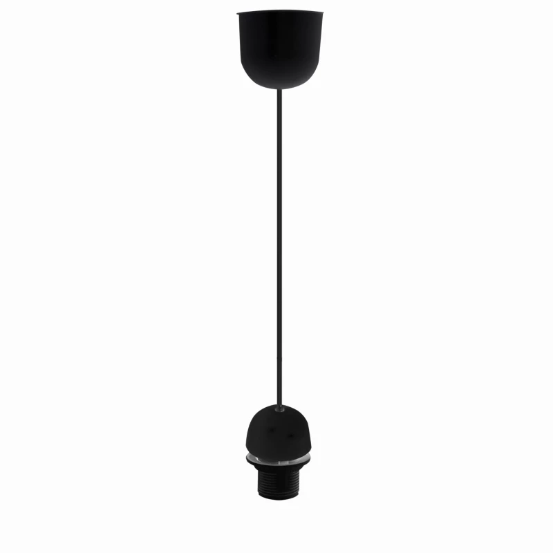 Plastový závěs se stropní krytkou FILODE - 1xE27, 60W, černý