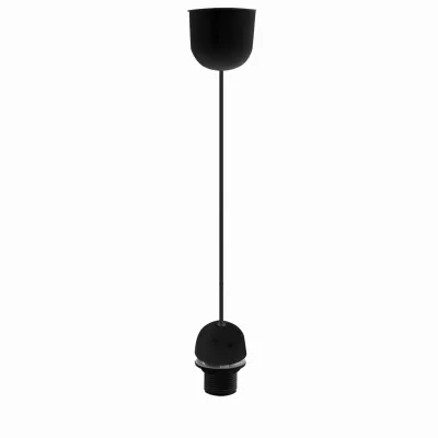 Plastový závěs se stropní krytkou FILODE - 1xE27, 60W, černý