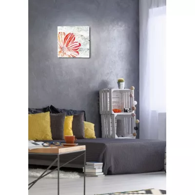 Stropní / nástěnné svítidlo SPRING - 1xE27, 60W, 30x30cm, hranaté, červené / bílé