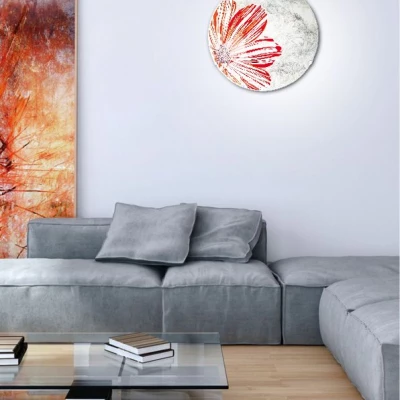 Stropní / nástěnné svítidlo SPRING - 1xE27, 60W, 30cm, kulaté, červené / bílé