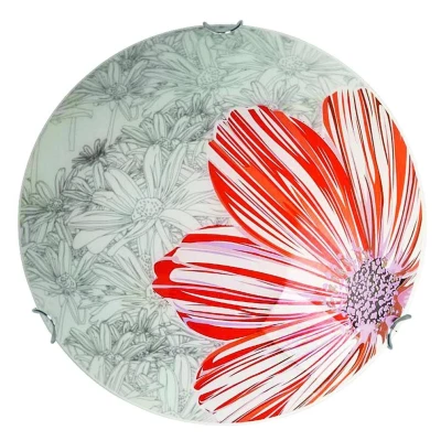 Stropní / nástěnné svítidlo SPRING - 2xE27, 60W, 40cm, kulaté, červené / bílé