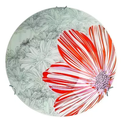 Stropní / nástěnné svítidlo SPRING - 2xE27, 60W, 40cm, kulaté, červené / bílé