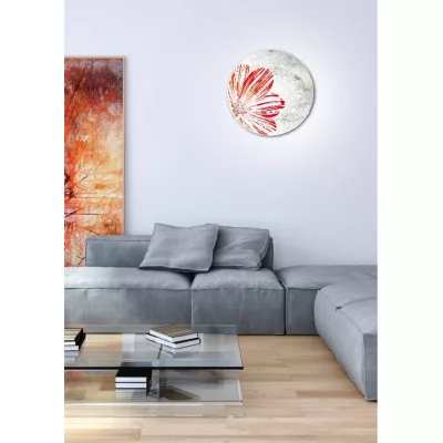 Stropní / nástěnné svítidlo SPRING - 2xE27, 60W, 40cm, kulaté, červené / bílé