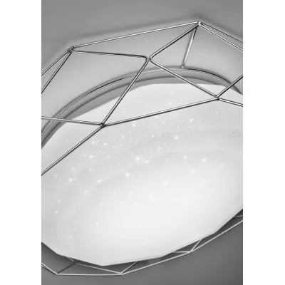 Stropní LED přisazené světlo SVEN - 24W, 4000K (neutrální bílá), chromované  / bílé