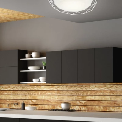 Stropní přisazené LED svítidlo SVEN - 16W, 3000K (teplá bílá), bílé