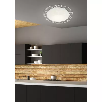 Stropní přisazené LED svítidlo SVEN - 16W, 3000K (teplá bílá), bílé