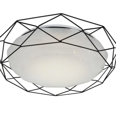 Stropní přisazené LED svítidlo SVEN - 28W, 3000K (teplá bílá), černé / bílé