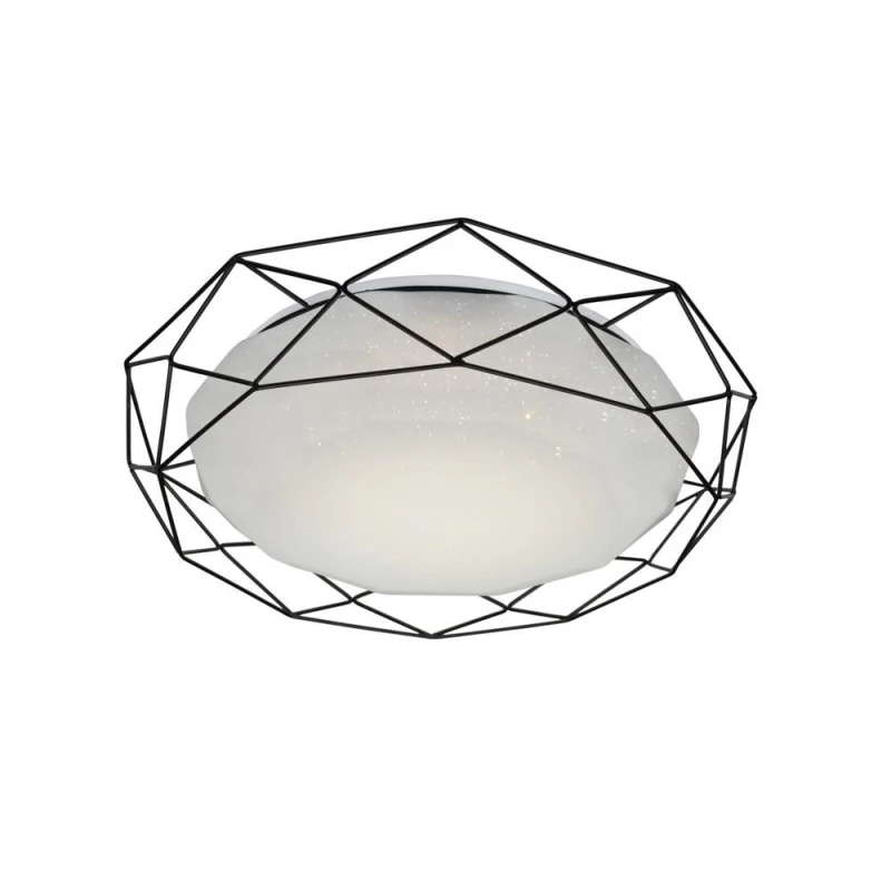 Stropní přisazené LED svítidlo SVEN - 28W, 3000K (teplá bílá), černé / bílé