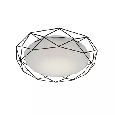 Stropní přisazené LED svítidlo SVEN - 28W, 3000K (teplá bílá), černé / bílé