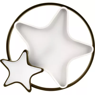 Dětské nástěnné LED světlo ASTRE - 36W, 3000-6500K (teplá-studená bílá), hnědé / bílé