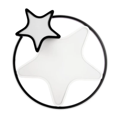 Dětské nástěnné LED světlo ASTRE - 36W, 3000-6500K (teplá-studená bílá), hnědé / bílé