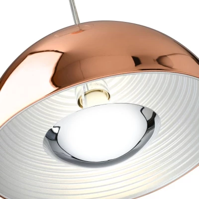 Závěsné kovové osvětlení AMALFI - 1xE27, 60W, 40cm, měděné