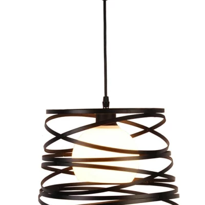 Závěsné designové osvětlení AKITA - 1xE27, 40W, černé