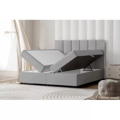 Čalouněná postel DELTA 2 - 160x200, studená hnědá