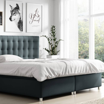 Čalouněná postel Diana šedá 120 + toper zdarma