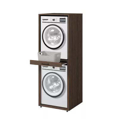 Skříňka na pračku a sušičku BRIANAH - ořech