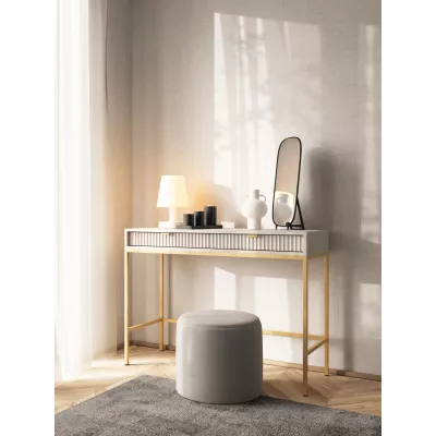 Toaletní stolek MISHEEL - kašmír / zlatý