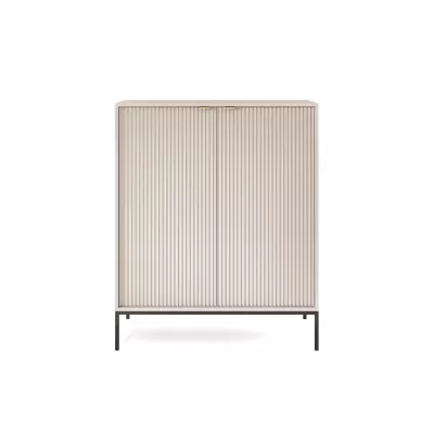 Vysoká komoda MISHEEL - kašmír / černá