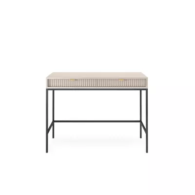 Toaletní stolek MISHEEL - kašmír / černý