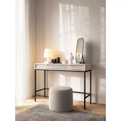 Toaletní stolek MISHEEL - kašmír / černý