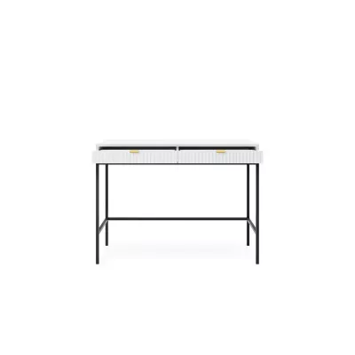 Toaletní stolek MISHEEL - bílý / černý