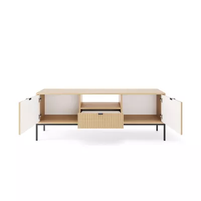 Televizní stolek MISHEEL - dub / černý