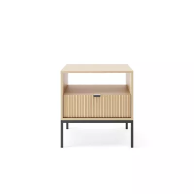 Noční stolek MISHEEL - dub / černý