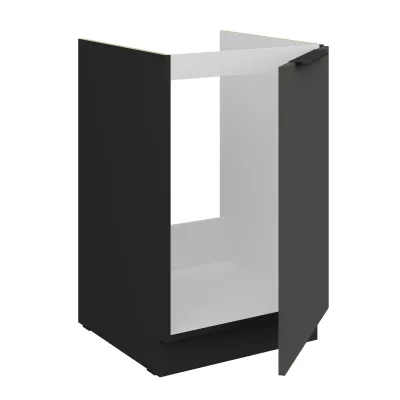 Dolní dřezová skříňka LUNARA - šířka 50 cm, grafit / černá