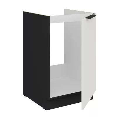 Dolní dřezová skříňka LUNARA - šířka 50 cm, bílá / černá