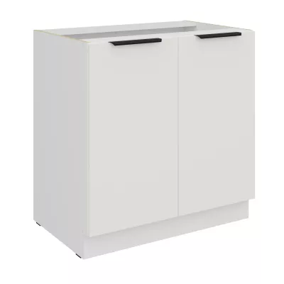 Dolní dvoudveřová skříňka LUNARA - šířka 80 cm, bílá