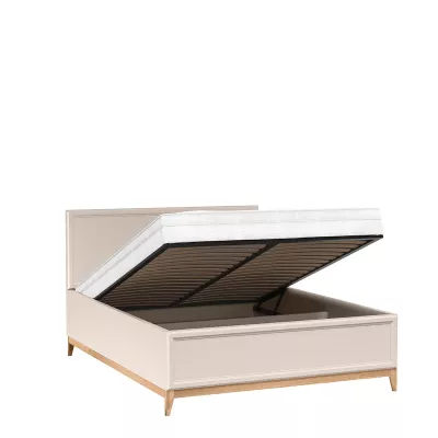 Manželská postel s úložným prostorem 160x200 ELLENSBURG - kašmír