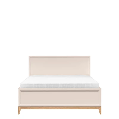 Manželská postel s úložným prostorem 160x200 ELLENSBURG - kašmír