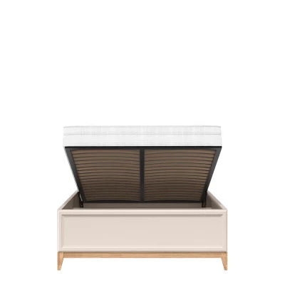 Manželská postel s úložným prostorem 140x200 ELLENSBURG - kašmír