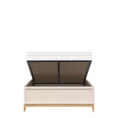 Manželská postel s úložným prostorem 140x200 ELLENSBURG - kašmír