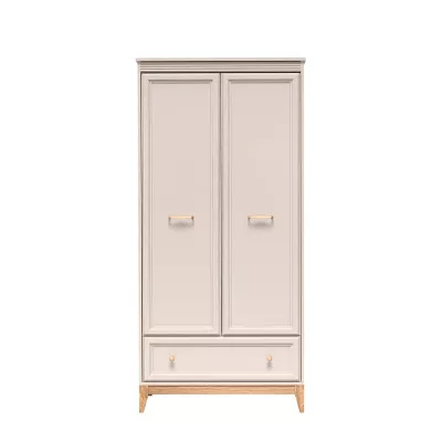 Dvoudveřová šatní skříň 92 cm ELLENSBURG - kašmír