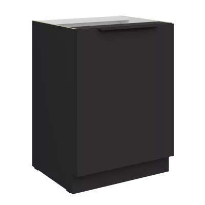 Dolní jednodveřová skříňka LUNARA - šířka 60 cm, černá