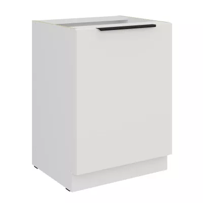 Dolní jednodveřová skříňka LUNARA - šířka 60 cm, bílá