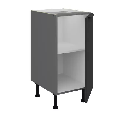 Dolní jednodveřová skříňka LUNARA - šířka 40 cm, černá / antracit
