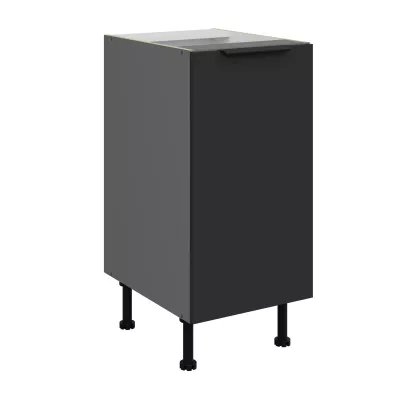 Dolní jednodveřová skříňka LUNARA - šířka 40 cm, černá / antracit